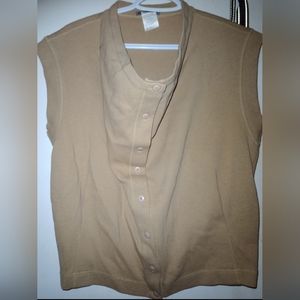 Vintage 80s issey miyake cowl neck vest